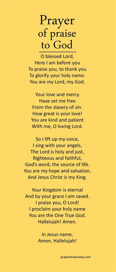 All majesty and glory, O my God [ Prayer for Praise and Gratitude ].